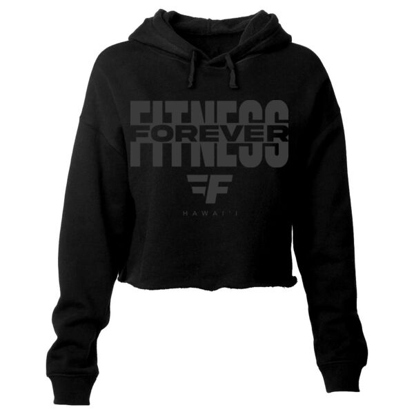 BLACKOUT - WOMEN'S CROPPED HOODIE - BLACK - $4F1VAJ$ Thumbnail