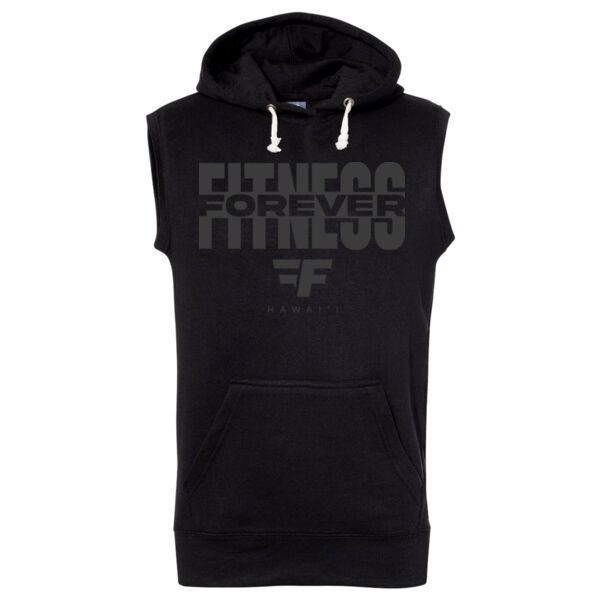 BLACKOUT - MEN'S SLEEVELESS HOODIE - BLACK - $CP6WZB$ Thumbnail